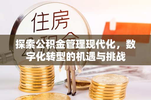 云霄探索公积金管理现代化，数字化转型的机遇与挑战