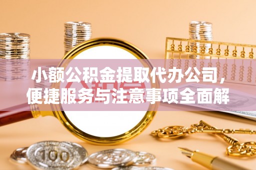 云霄小额公积金提取代办公司，便捷服务与注意事项全面解析