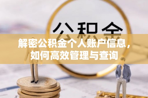 云霄解密公积金个人账户信息，如何高效管理与查询