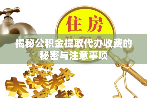 云霄揭秘公积金提取代办收费的秘密与注意事项