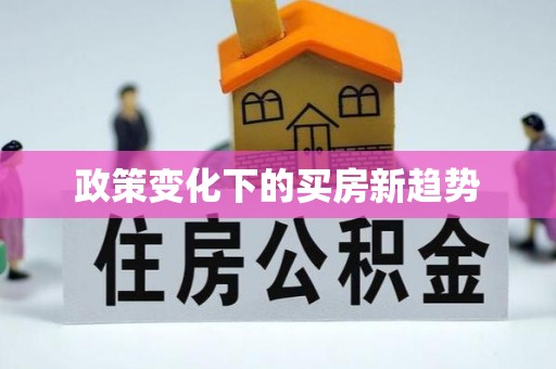云霄政策变化下的买房新趋势