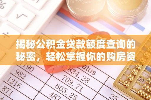 云霄揭秘公积金贷款额度查询的秘密，轻松掌握你的购房资金