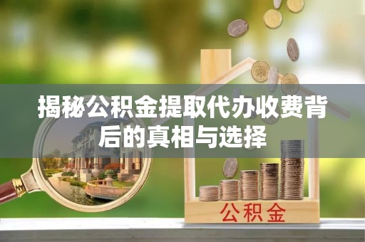 云霄揭秘公积金提取代办收费背后的真相与选择