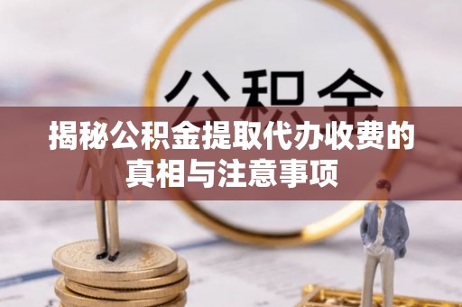 云霄揭秘公积金提取代办收费的真相与注意事项