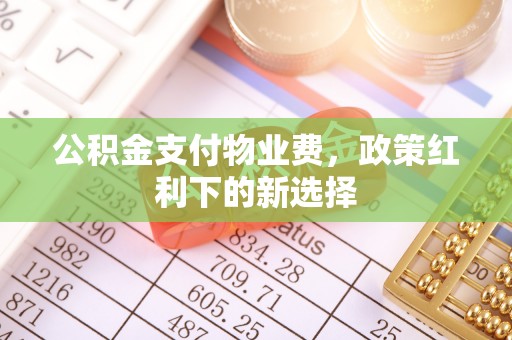 云霄公积金支付物业费，政策红利下的新选择