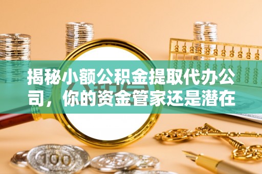 云霄揭秘小额公积金提取代办公司，你的资金管家还是潜在风险？