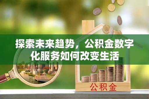云霄探索未来趋势，公积金数字化服务如何改变生活