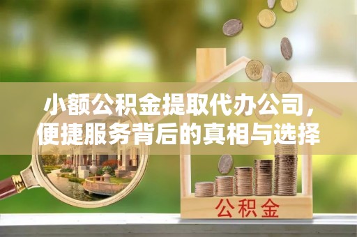 云霄小额公积金提取代办公司，便捷服务背后的真相与选择