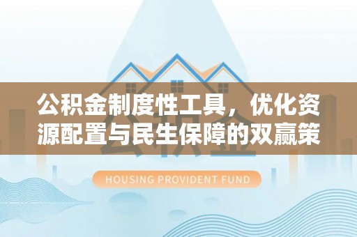 云霄公积金制度性工具，优化资源配置与民生保障的双赢策略